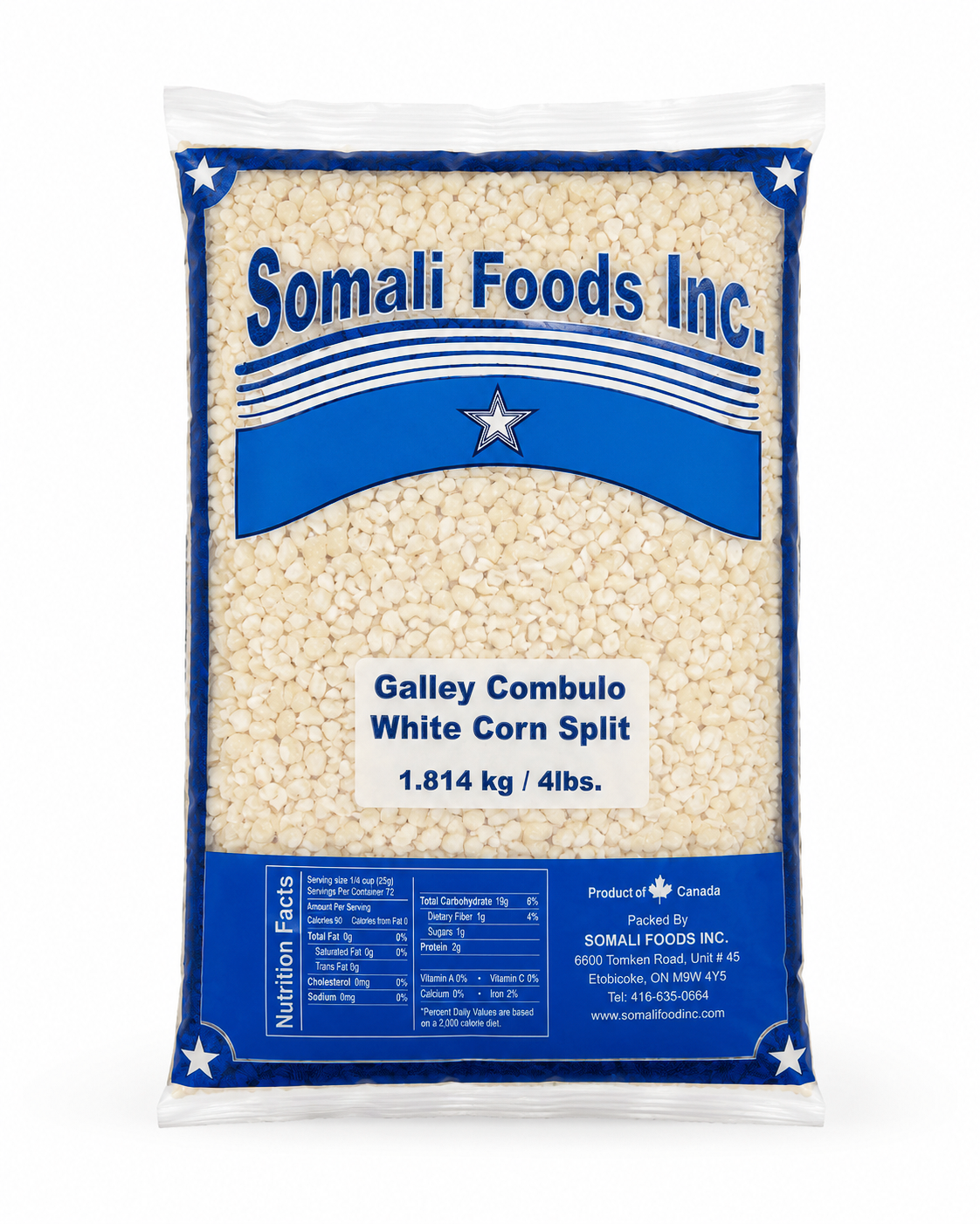 SomCan Corn Grits(Galley) 4lbs